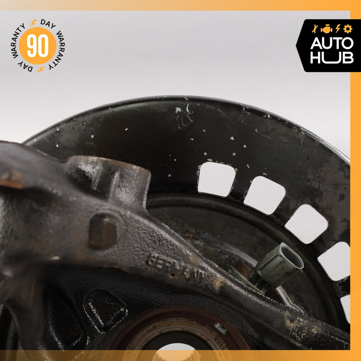 Porsche Cayenne 955 Rear Left Side Spindle Knuckle Hub w/ Shield OEM - photo 11