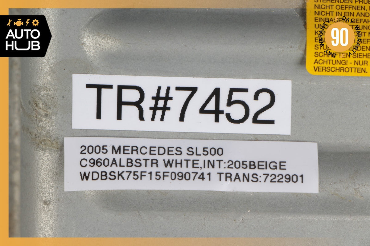 03-12 Mercedes R230 SL500 SL55 AMG Knee Airbag Air Bag Left Driver Side OEM - photo 10
