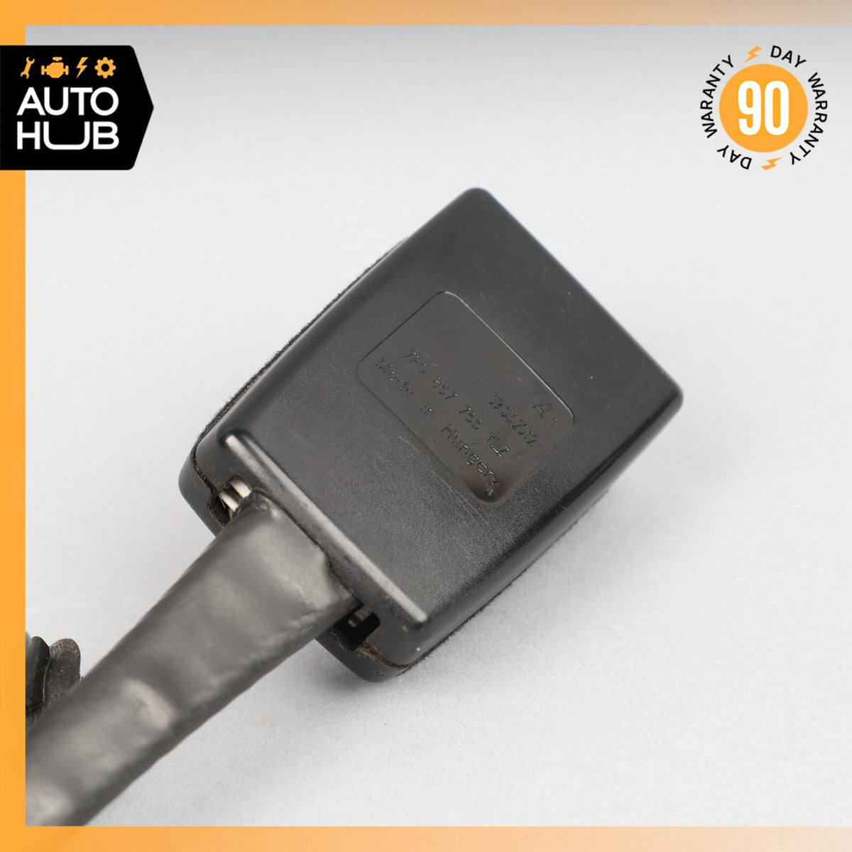 11-18 Porsche Cayenne 958 Front Left Side Seat Belt Buckle Black OEM - photo 9