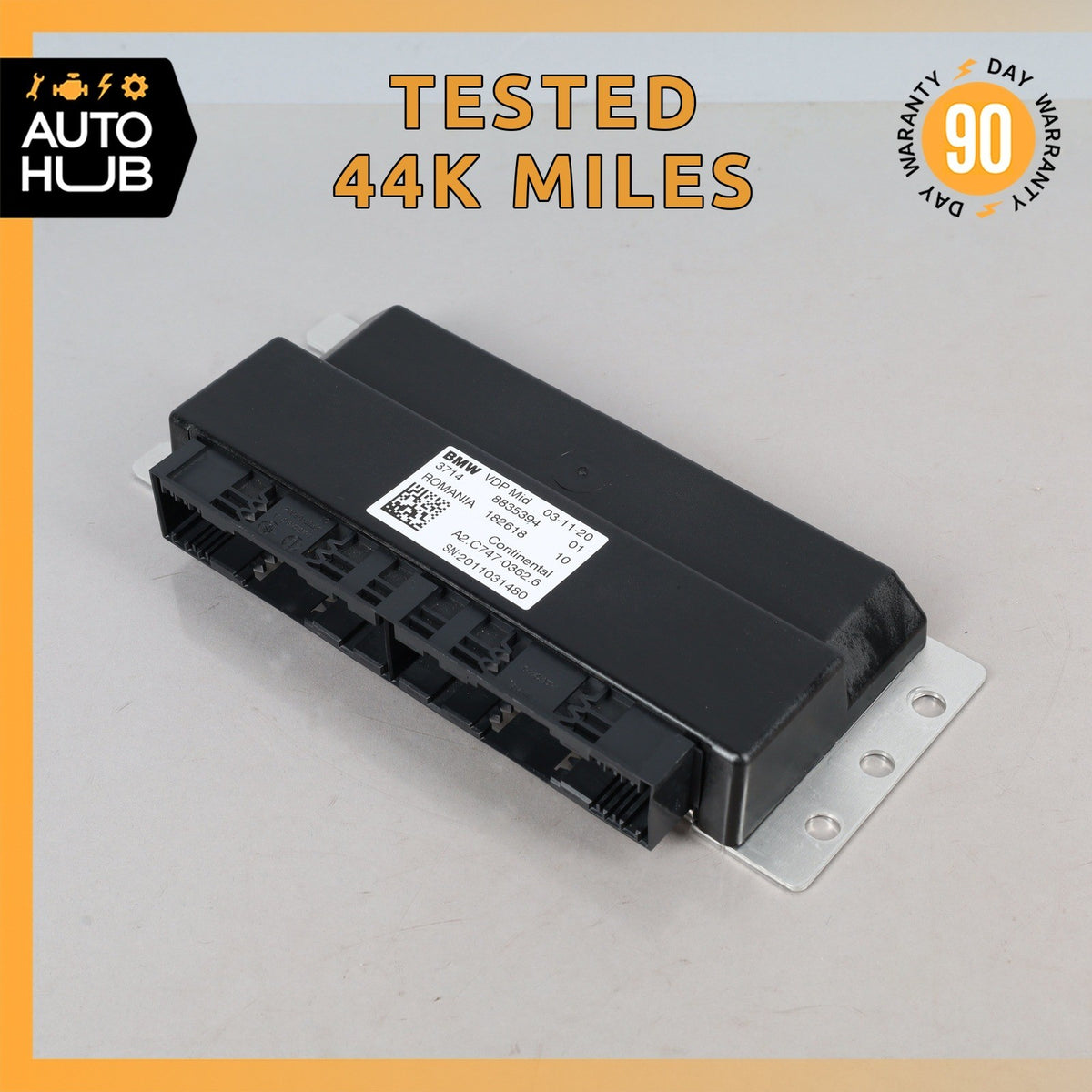BMW G05 X5 X4 X4M Active Air Suspension Control Module VDP 37148835394 OEM 44k - photo 1