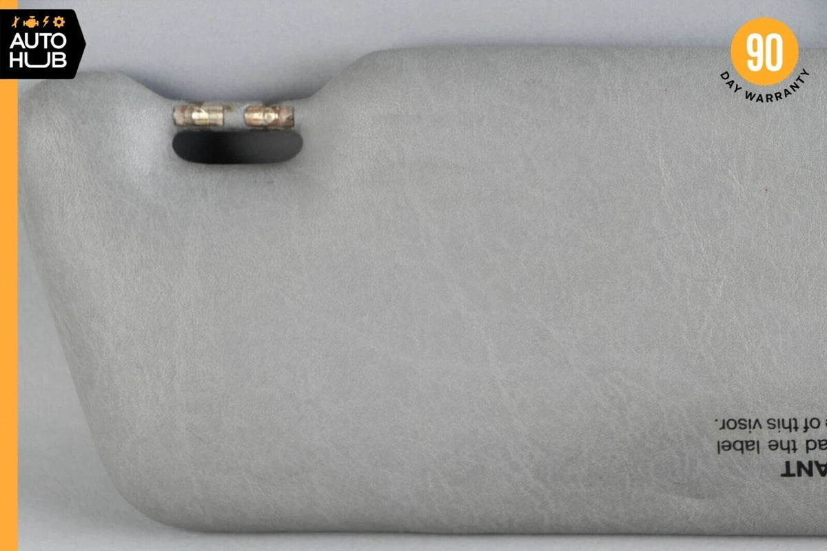 90-02 Mercedes R129 300SL SL500 Left Driver Side Sun Visor Sunvisor Gray OEM - photo 10