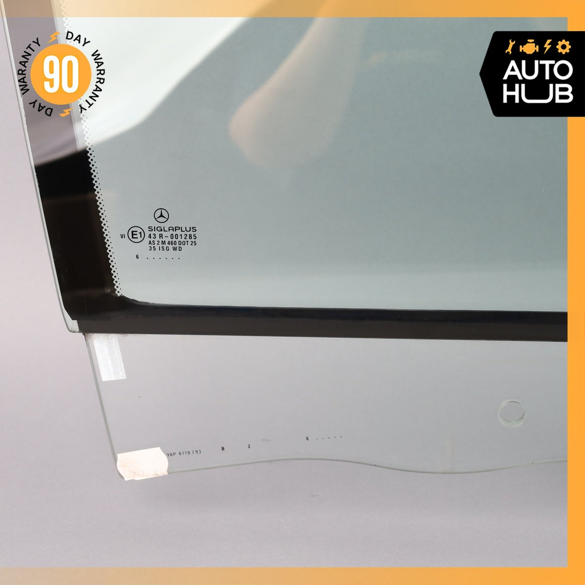 93-99 Mercedes W140 CL600 S500 Coupe Front Right Side Door Window Glass OEM - photo 5