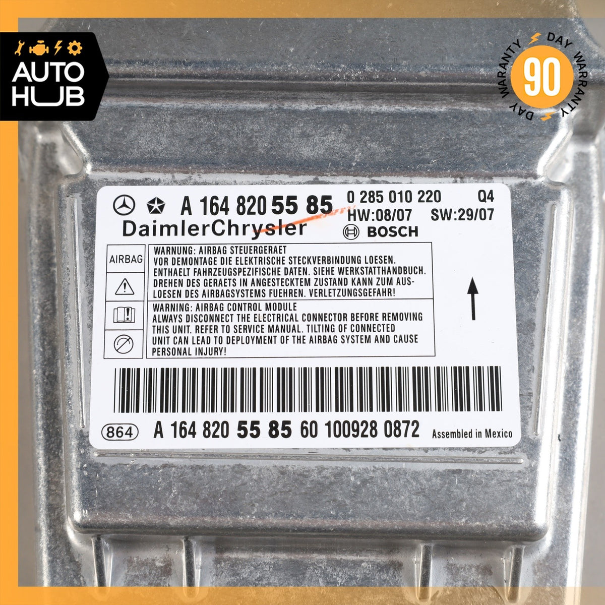 Mercedes W164 ML550 Airbag Air Bag Sensor SRS Control Module OEM - photo 5