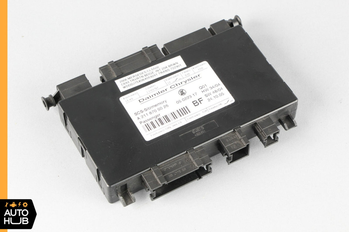 03-11 Mercedes W211 CLS500 E500 Under Seat Control Module Front Right Side OEM - photo 10