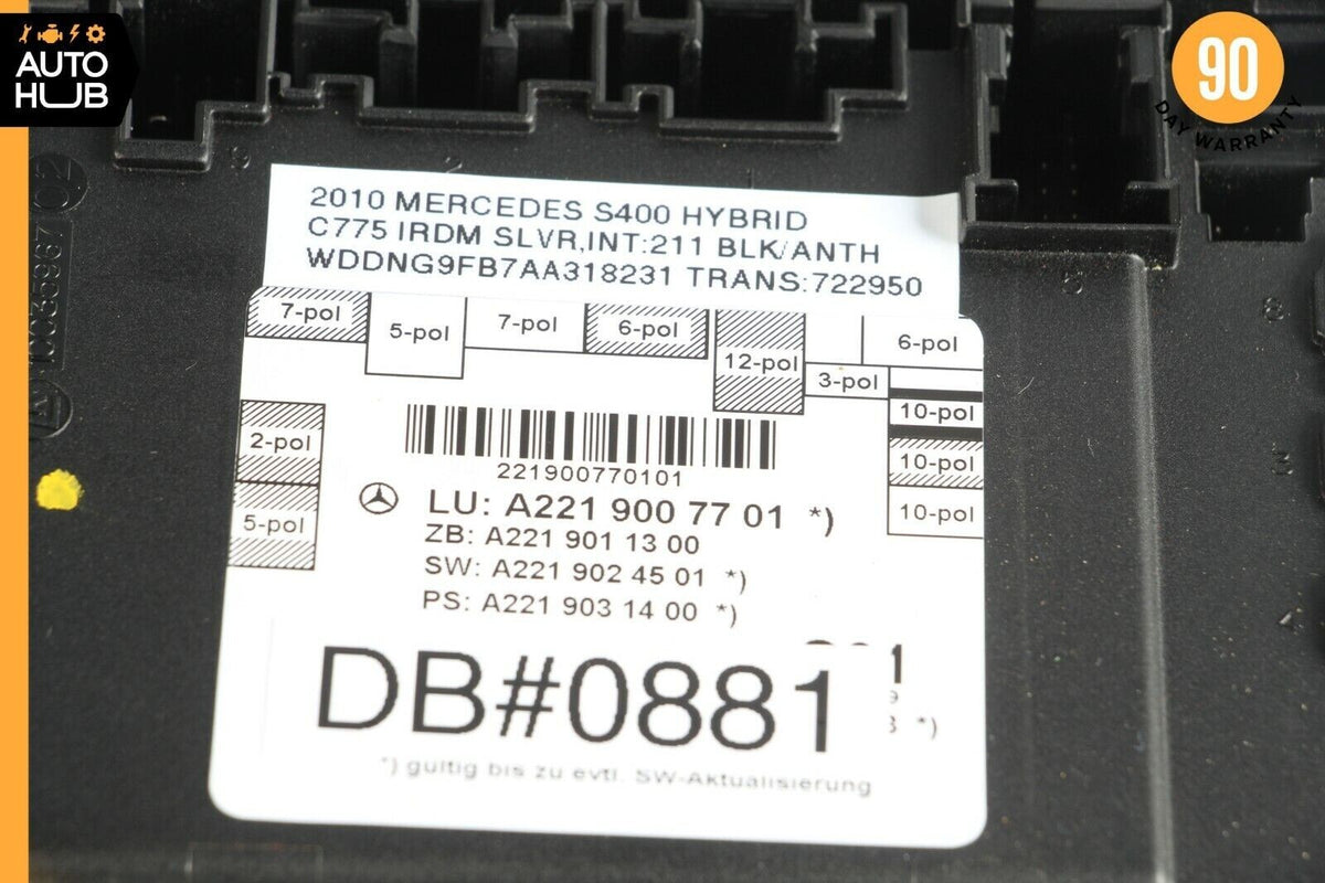07-13 Mercedes W221 S400 S550 Rear Right or Left Side Door Control Module OEM - photo 8