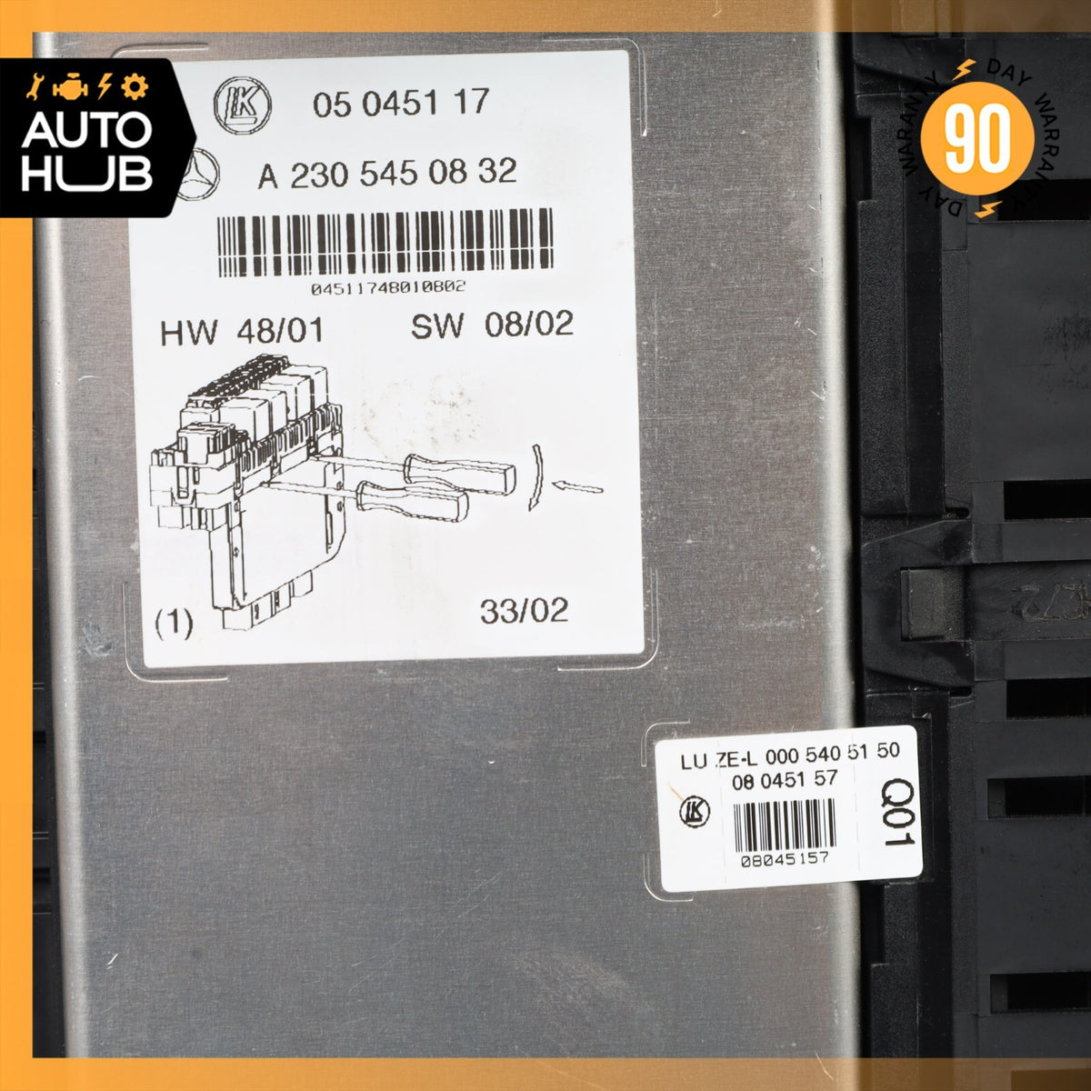 03-12 Mercedes R230 SL500 SL55 SLR Front Left SAM Fuse Box Control Module OEM - photo 12