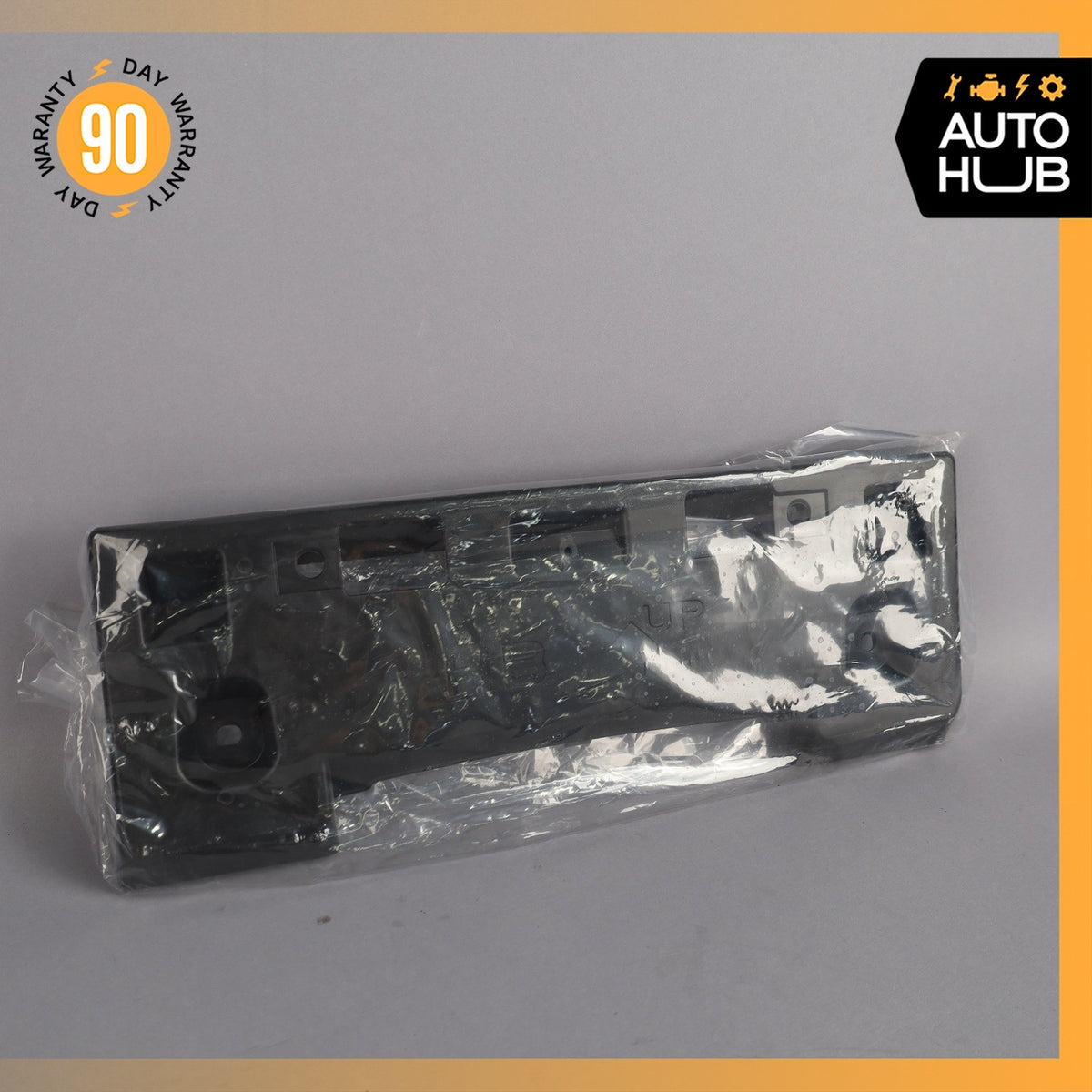 14-18 Infiniti Q50 Front Bumper License Plate Holder OEM 54k - photo 3