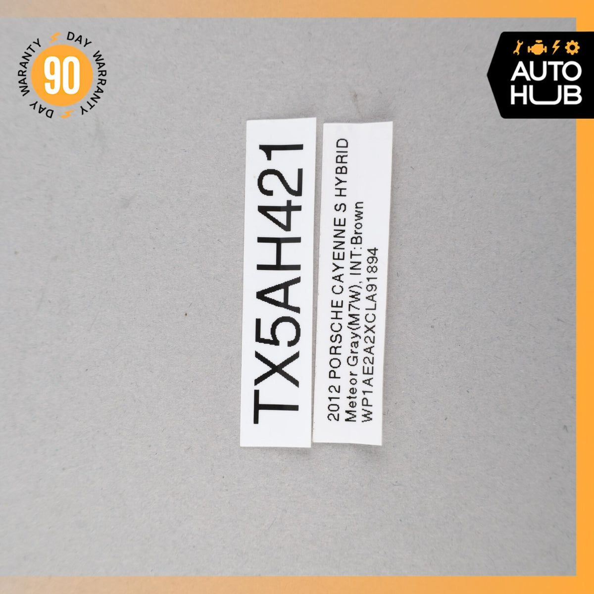 2012 Porsche Cayenne 958 S Hybrid Rear Left Quarter Upper C Pillar Suede OEM - photo 10