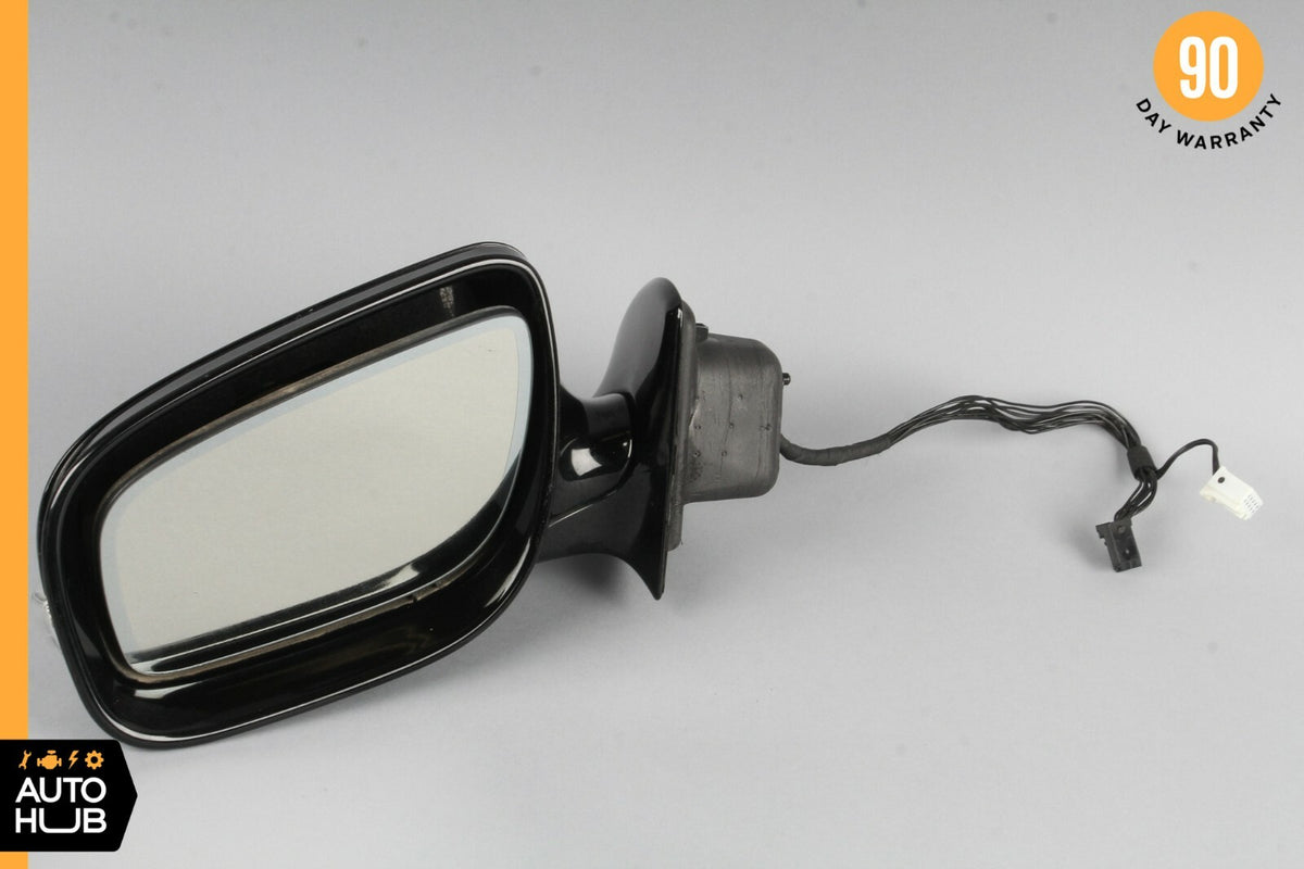 07-09 Mercedes W211 E550 E350 Side Rear View Door Mirror Left Driver Black OEM - photo 1