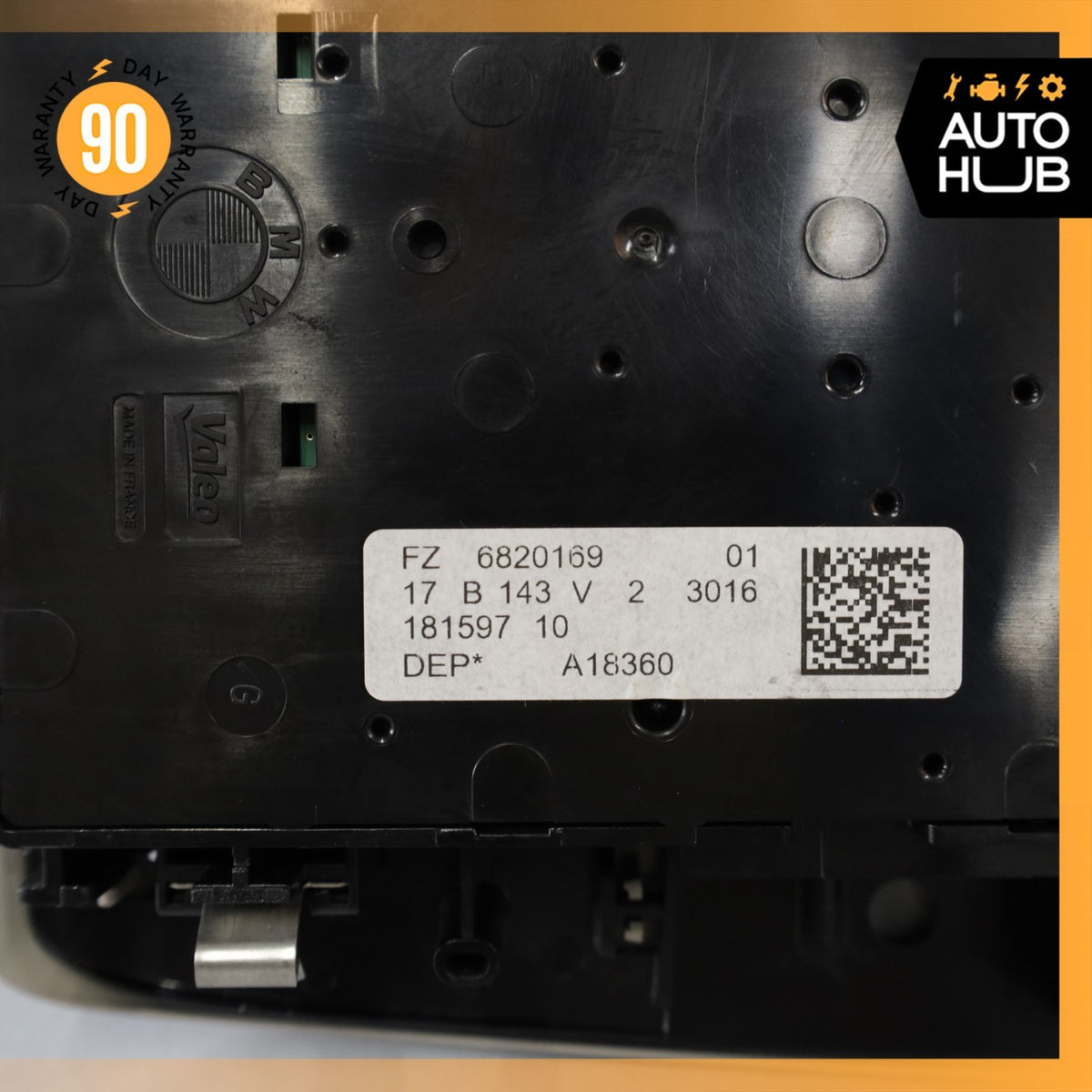 BMW i3 I01 Hybrid Front Overhead Dome Light Switch Panel Gray 61316820169 OEM - photo 16