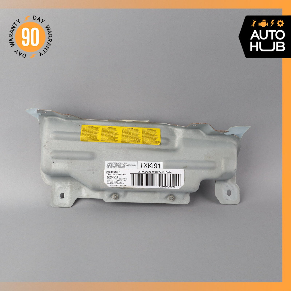 03-12 Mercedes R230 SL500 SL55 AMG Knee Airbag Air Bag Left Driver Side OEM - photo 5