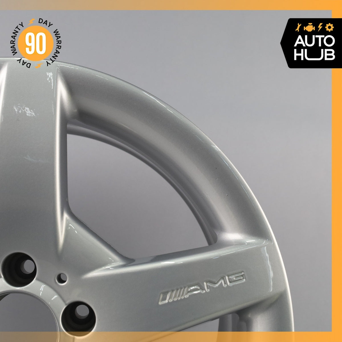 Mercedes W209 CLK55 AMG SLK350 8.5 x 17 17" Rear Wheel Rim Silver 1714011502 OEM - photo 4