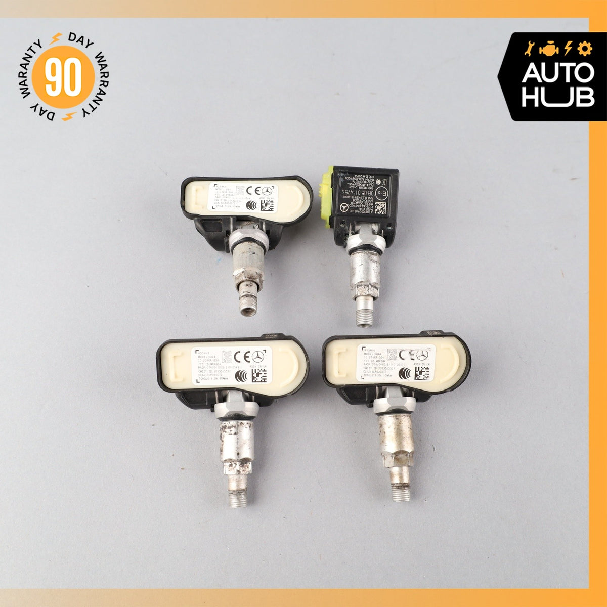 12-18 Mercedes W217 S550 GLK350 TPMS Tire Pressure Sensor 433 MHZ Set of 4 OEM - photo 9