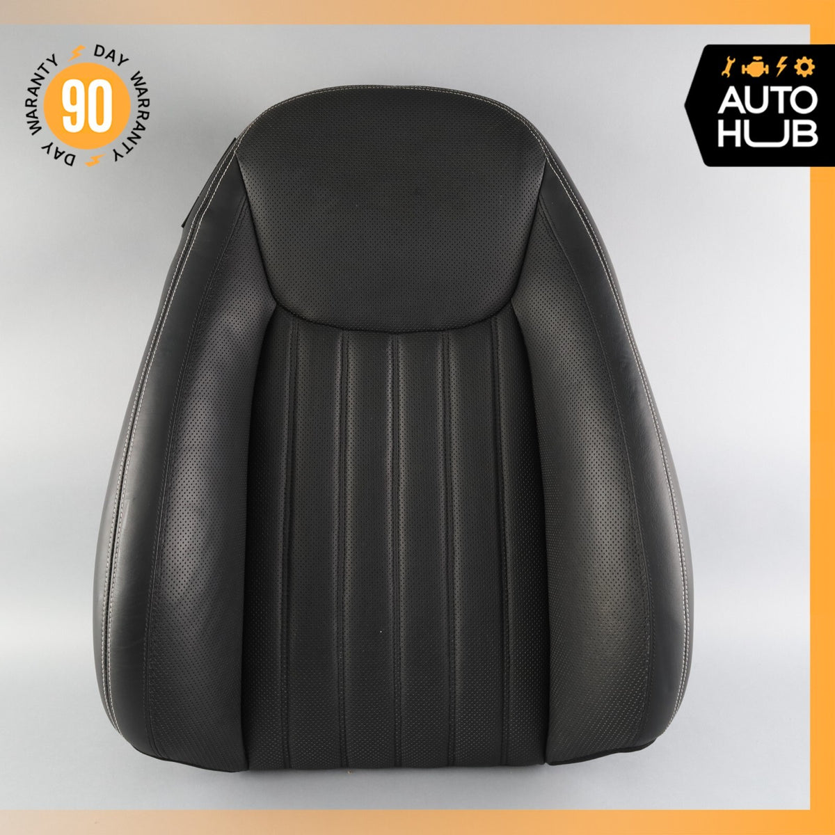 09-12 Mercedes R230 SL550 Top Upper Seat Cushion Right Side Nappa Black OEM 37k - photo 2