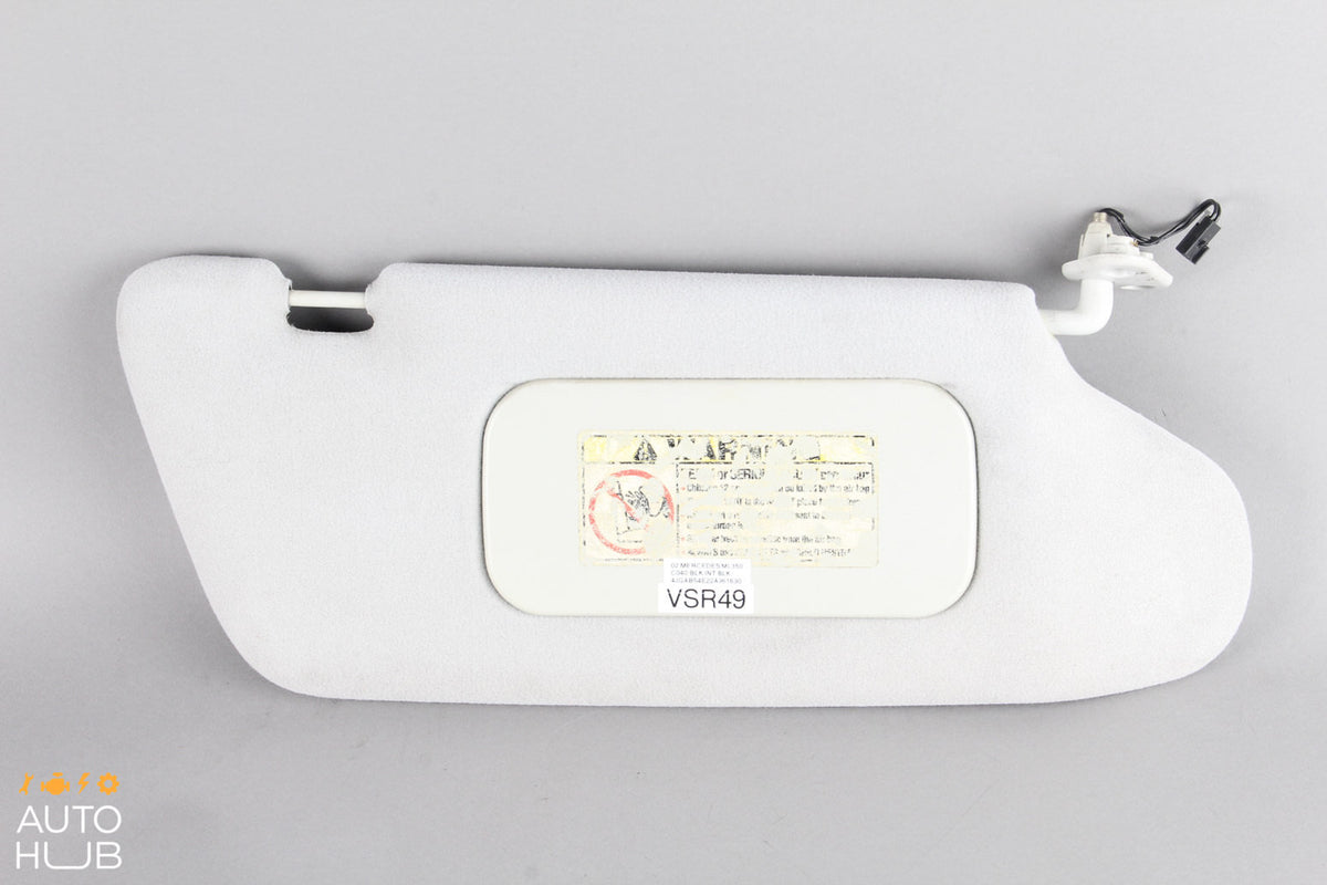 02-05 Mercedes W163 ML350 ML500 ML55 Sunvisor Shade Cover Right Passenger OEM #4 - photo 1