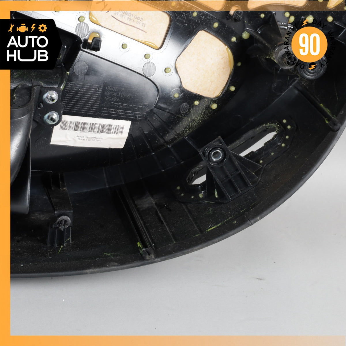 16-21 McLaren 570S Left Side Interior Door Panel Nappa Suede Jet Black OEM - photo 14