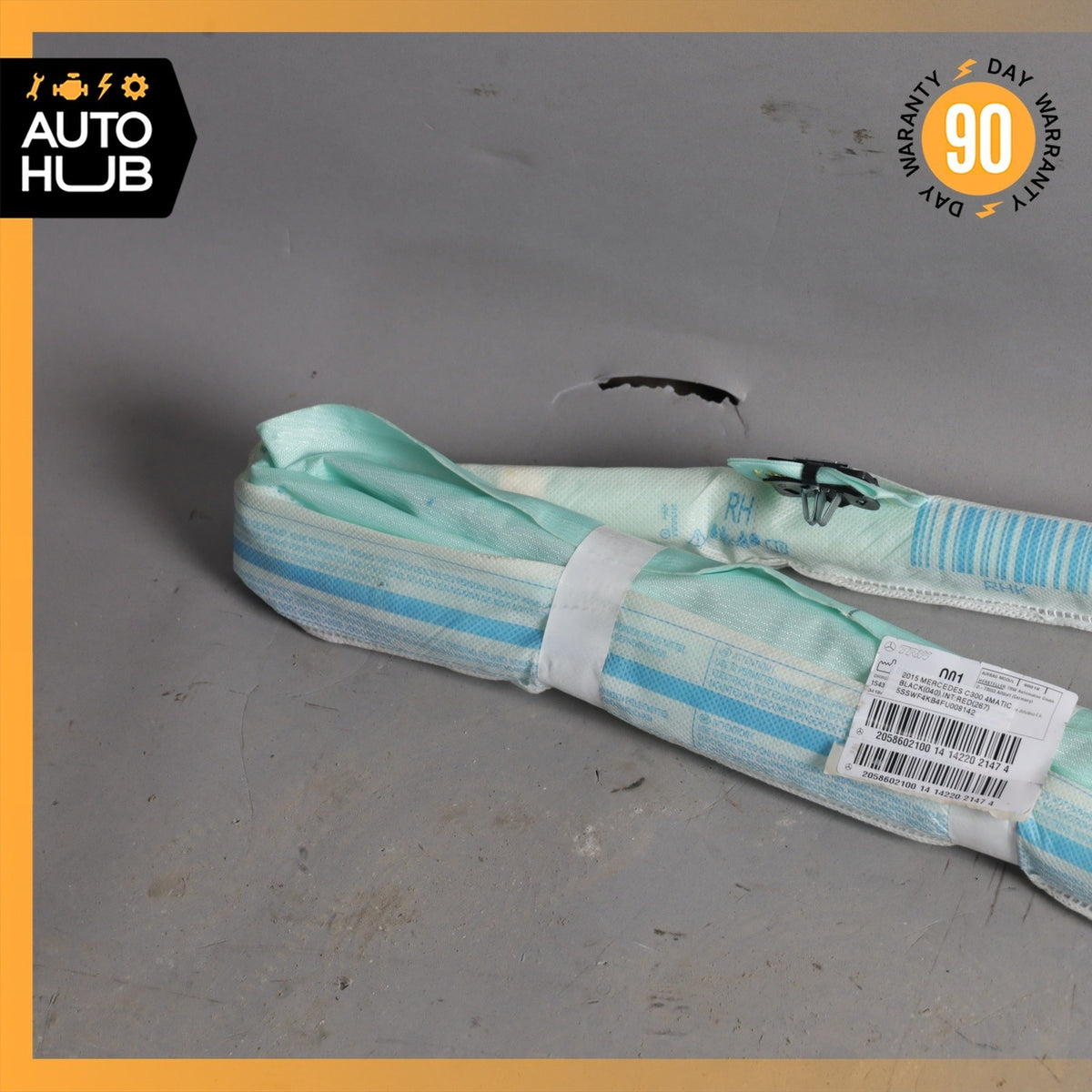 15-21 Mercedes W205 C300 C43 C63 AMG Sedan Roof Curtain Air Bag Right Side OEM - photo 10