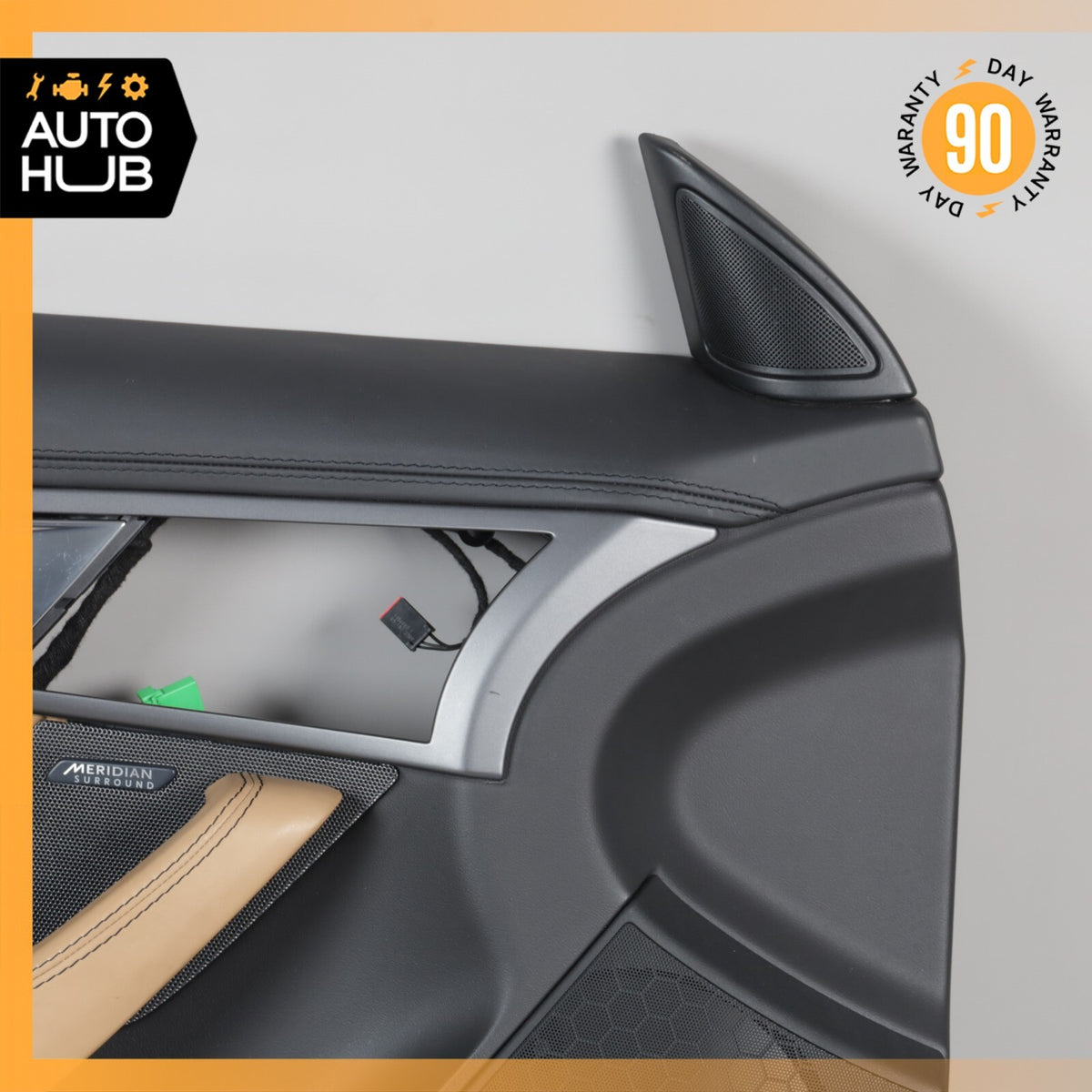 14-20 Jaguar X152 F-Type Left Driver Side Interior Door Trim Panel Leather OEM - photo 2