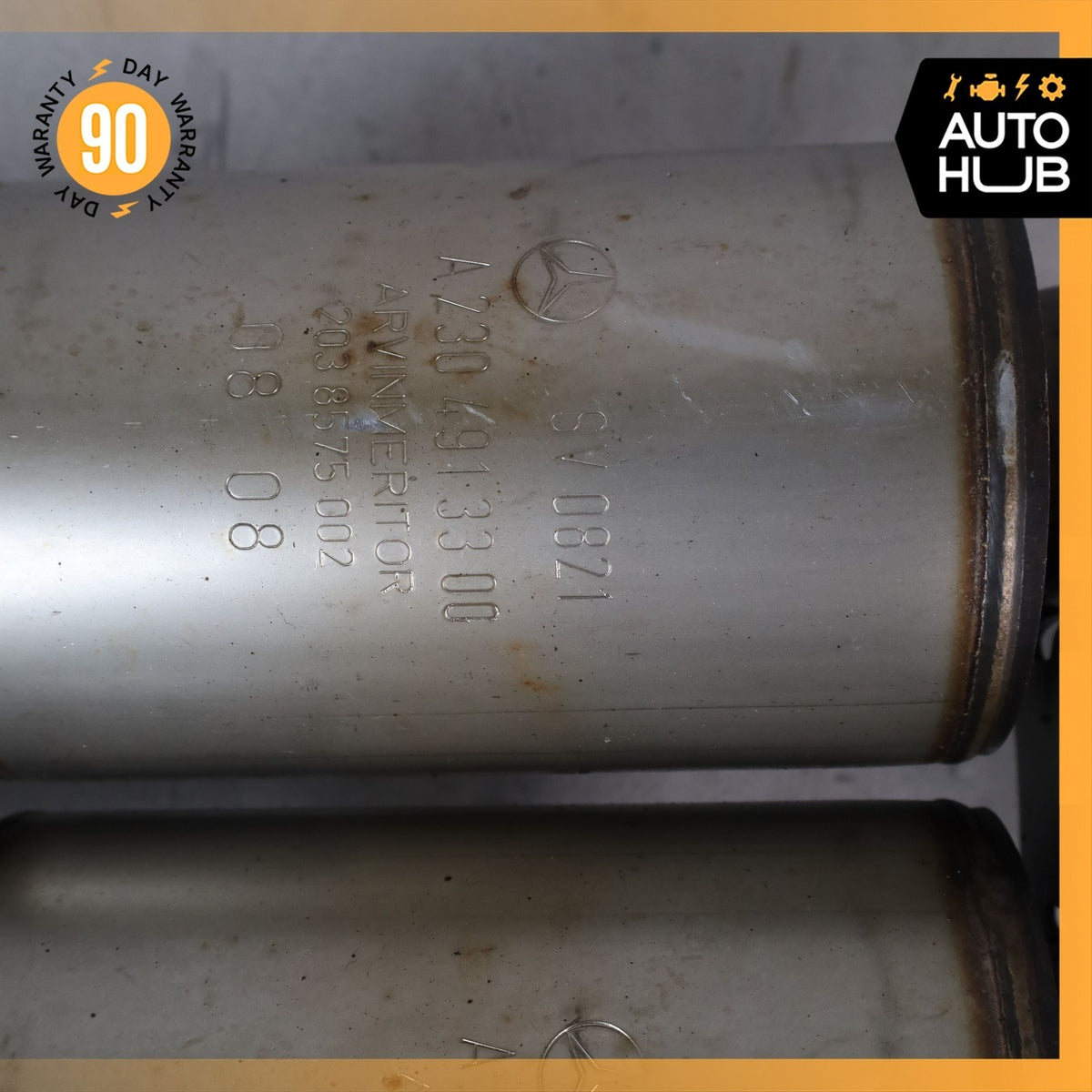 Mercedes R230 SL550 Engine Left & Right Side Exhaust Downpipe Set of 2 OEM 90k - photo 21