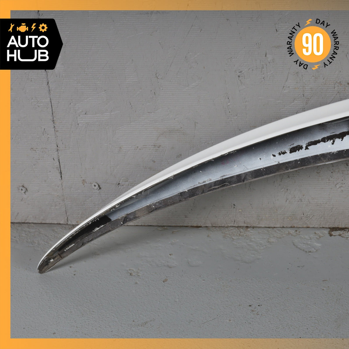 Mercedes W205 C300 C43 AMG Sedan Rear Trunk Lid Spoiler Lip Wing White OEM - photo 13