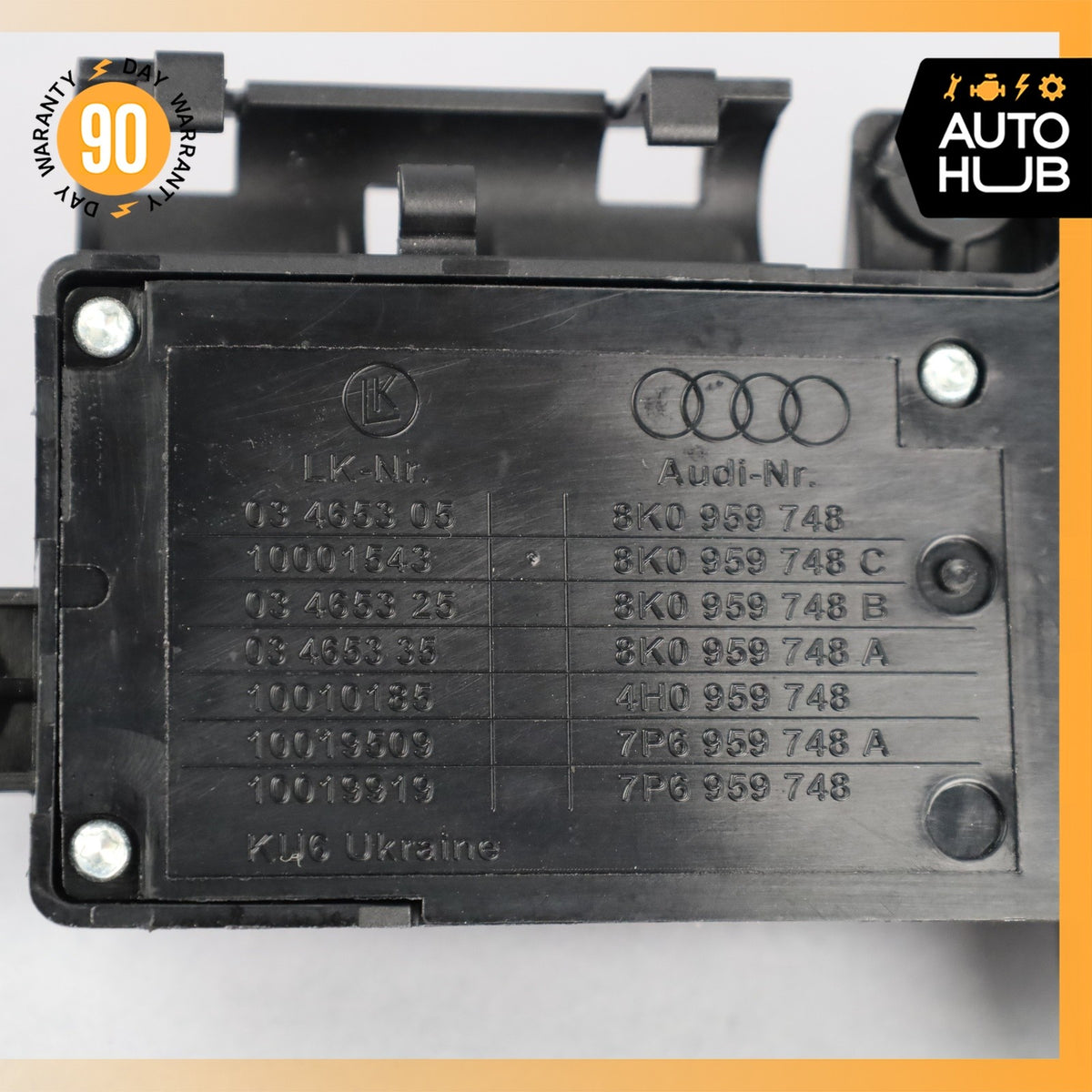 Audi 8R Q5 S4 A4 Front Right Passenger Seat Control Switch 8K0959748C OEM - photo 9