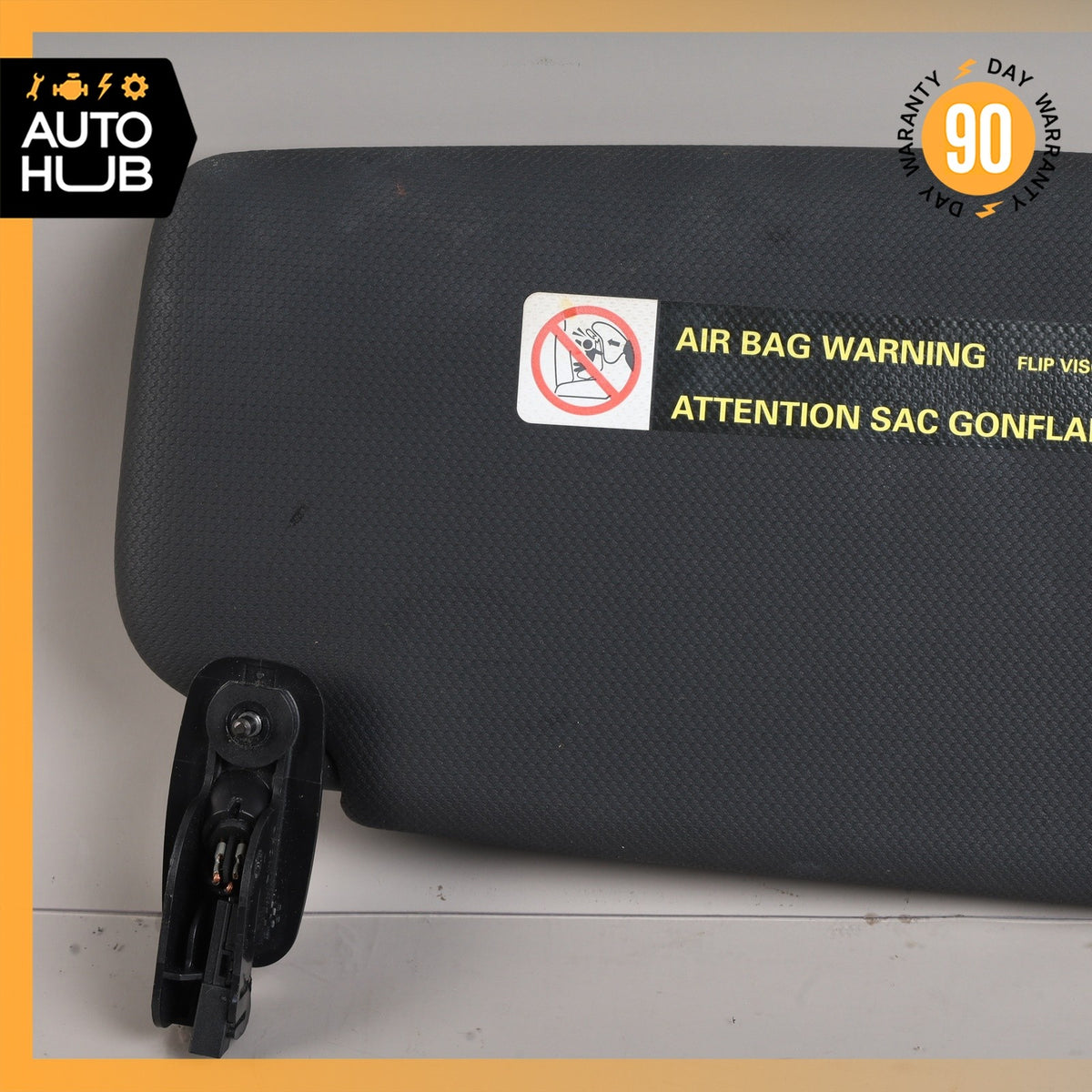 Audi 8J TT Coupe Left Driver Side Sunvisor Sun Visor Black OEM - photo 4