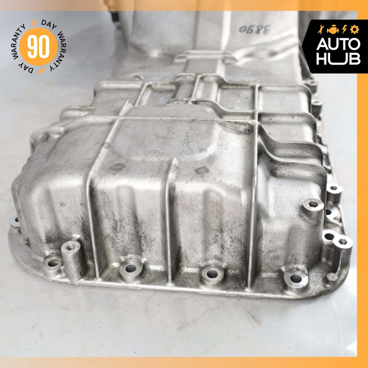 07-12 Mercedes R230 SL550 CLS550 E550 CLK550 Upper & Lower Oil Pan Section OEM - photo 15