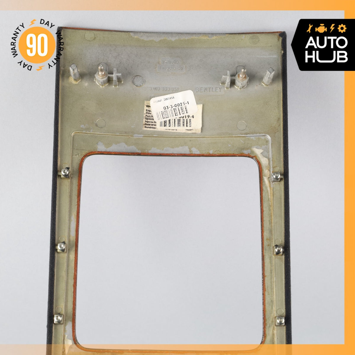 03-17 Bentley Continental GT Coupe Rear Center Console Bezel A/C Vent Trim OEM - photo 9