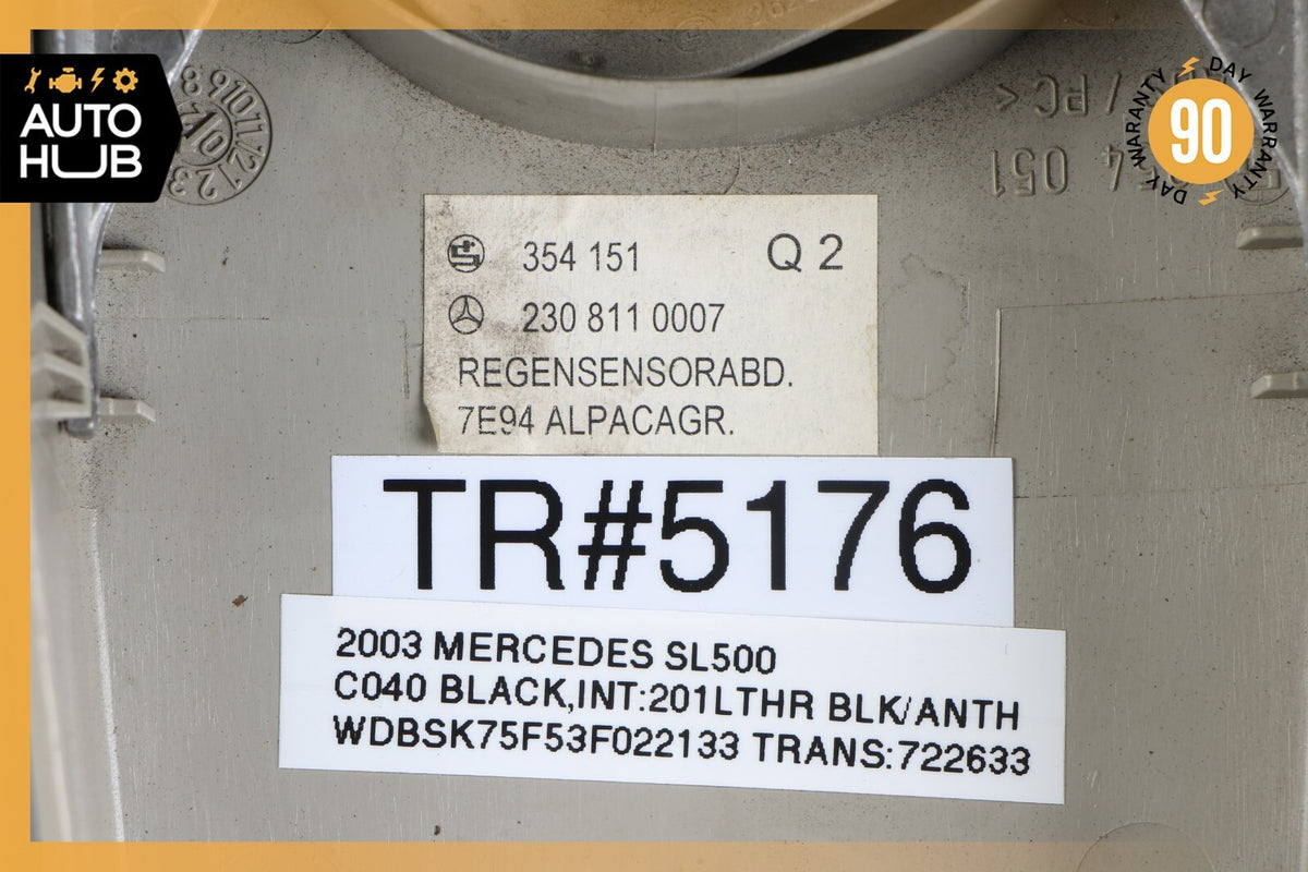 03-06 Mercedes R230 SL500 SL55 AMG Interior Rear View Mirror Gray OEM - photo 12
