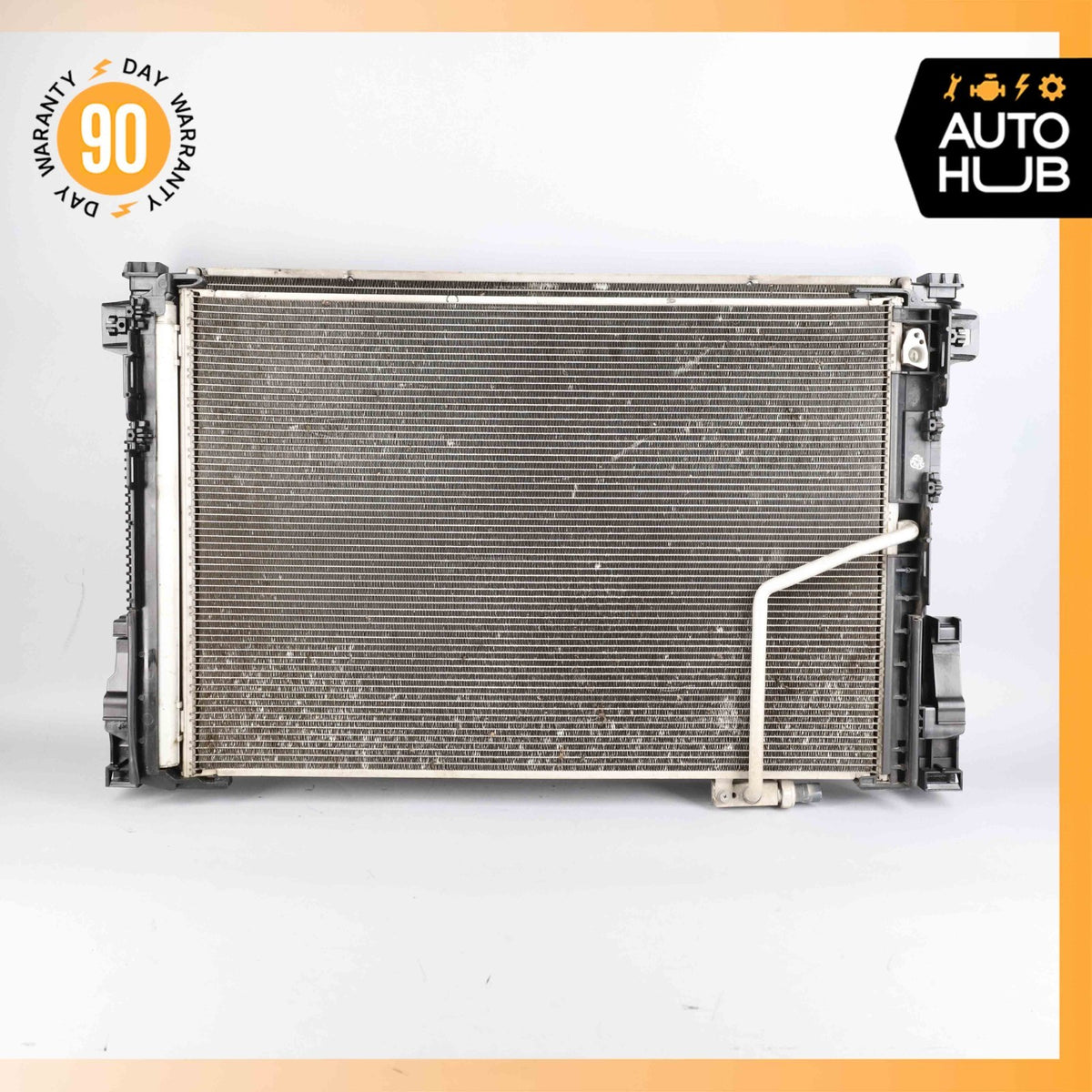 Mercedes W212 E350 E400 Engine Water Cooling A/C Condenser Radiator OEM 85k - photo 10