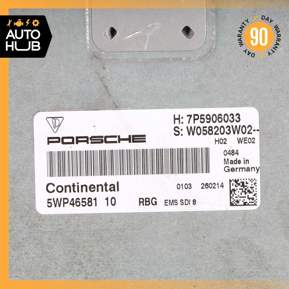 11-14 Porsche Cayenne 958 4.8L Engine Control Module ECU 7P5906033 OEM - photo 8