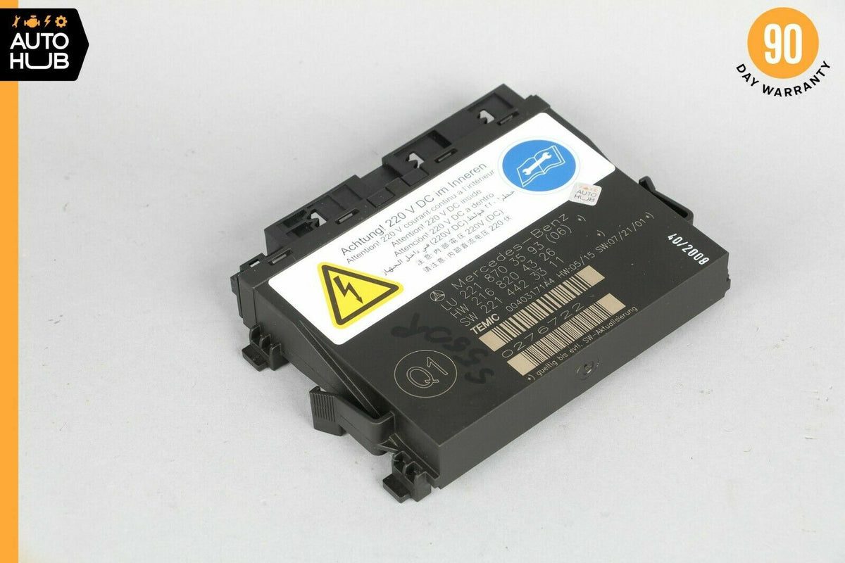 07-10 Mercedes W221 S550 S63 Front Left or Right Seat Contour Control Module OEM - photo 1