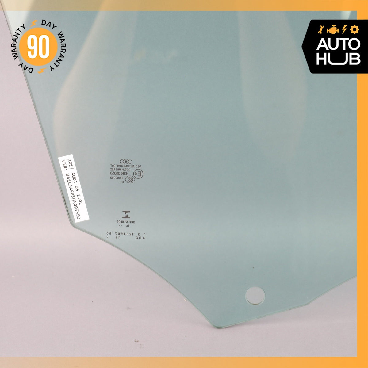 11-17 Audi 8R Q5 SQ5 Front Left Driver Door Window Glass 8R0845201D OEM - photo 14