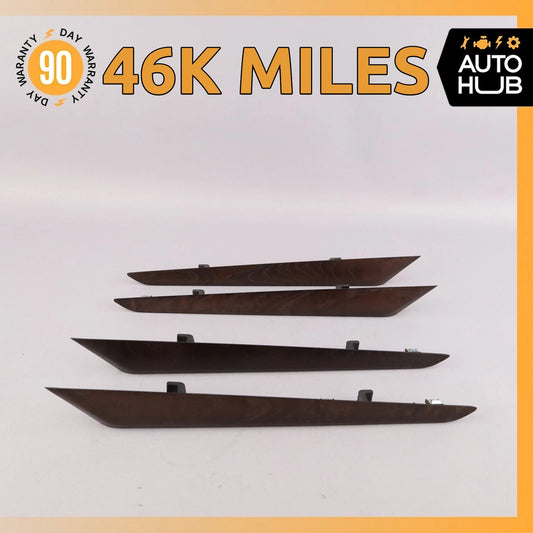 Maserati Quattroporte M156 SQ4 Front & Rear Door Panel Trim Wood Set Of 4 OEM - photo 1
