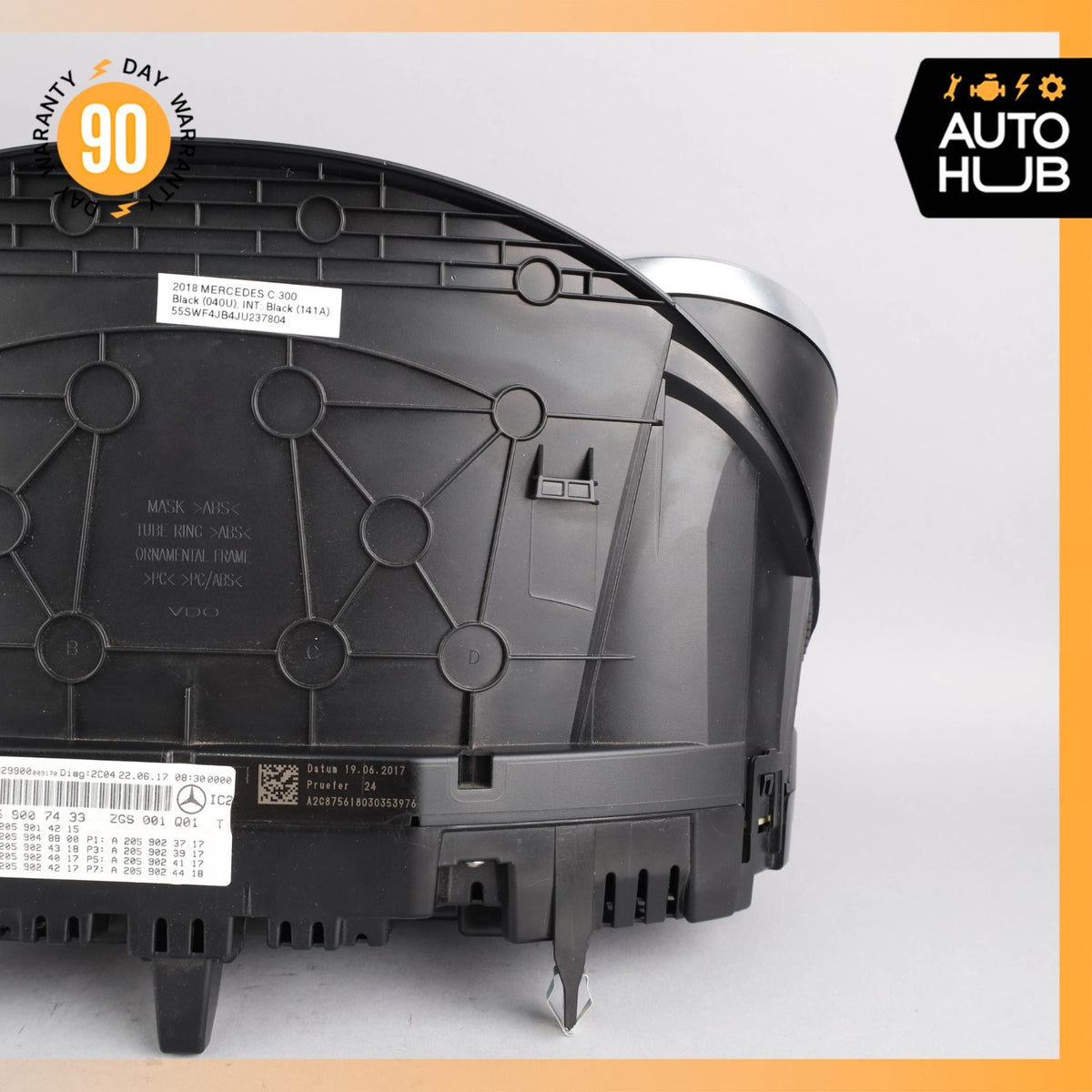 15-18 Mercedes W205 C300 GLC300 Instrument Speedometer Cluster OEM 67k - photo 17