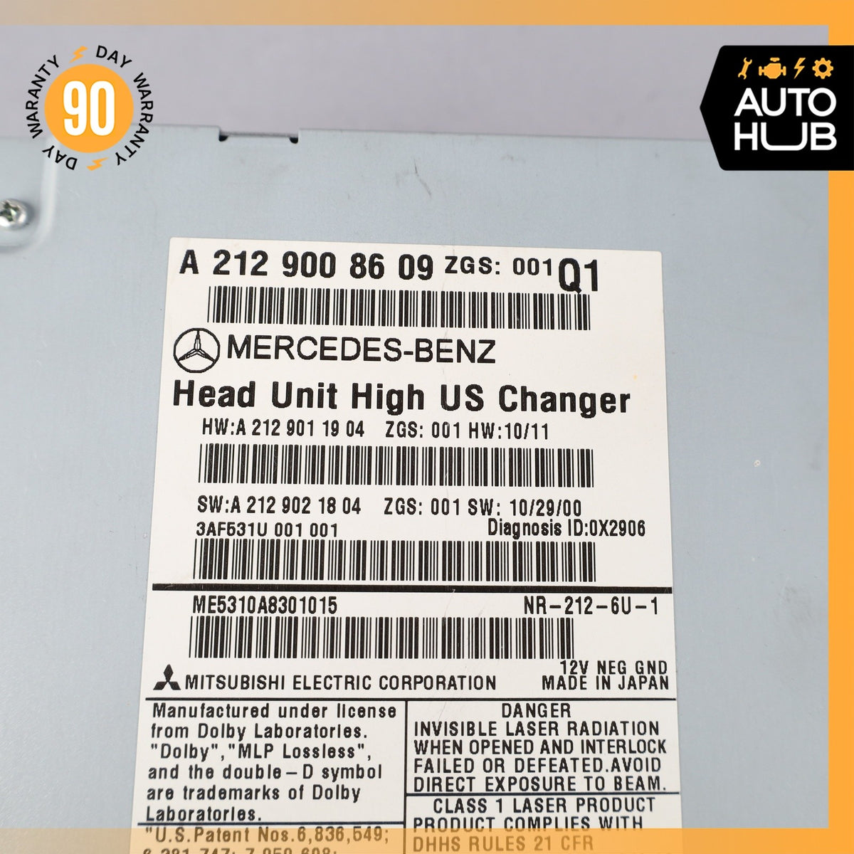 10-11 Mercedes W212 E350 E550 Command Head Unit CD Changer Radio OEM - photo 12