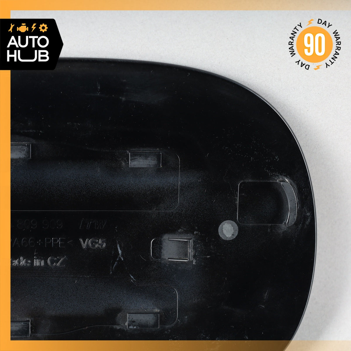 11-18 Porsche Cayenne 958 Fuel Door Lid Gas Tank Cover Black OEM - photo 11