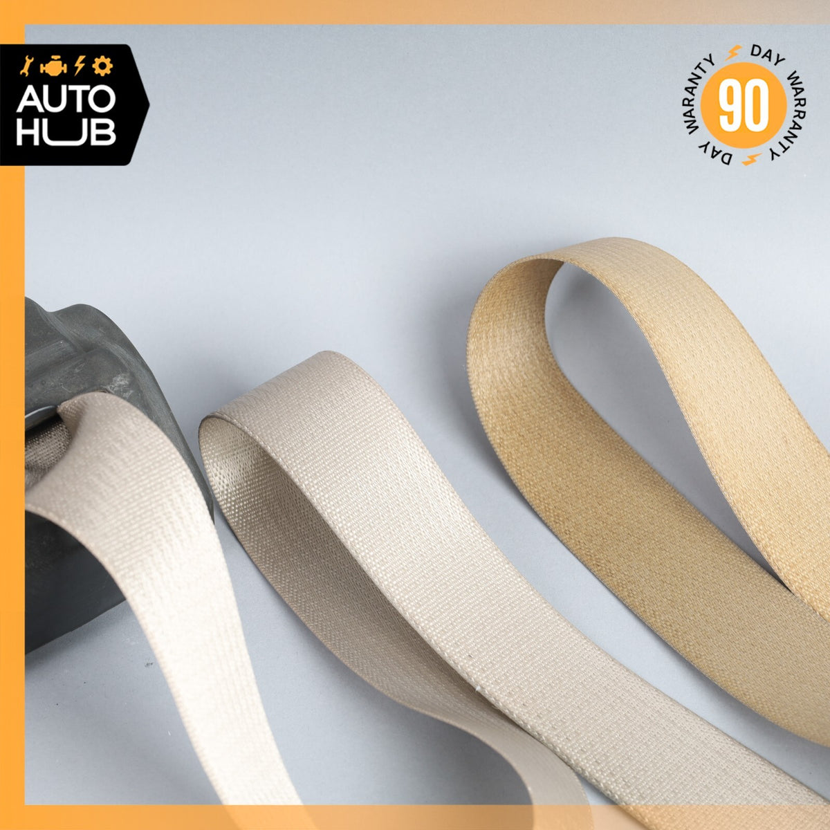 04-05 Cadillac XLR Left Driver Seatbelt Seat Belt Retractor Beige 89023213 OEM - photo 3