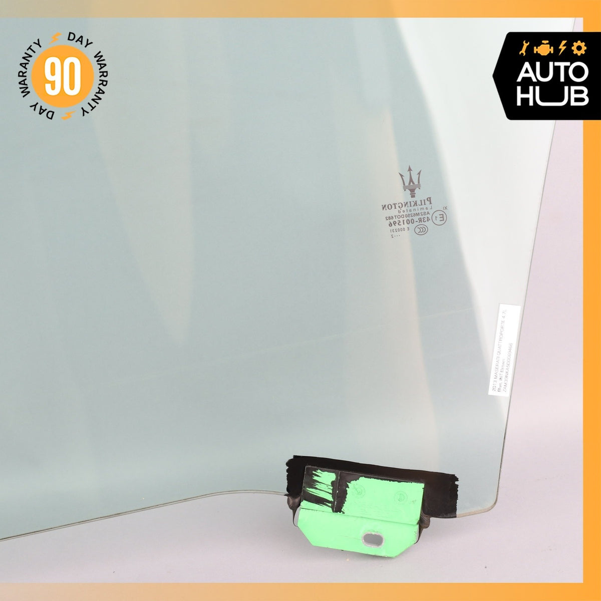 03-13 Maserati Quattroporte M139 Front Right Side Door Window Glass OEM 51k - photo 12