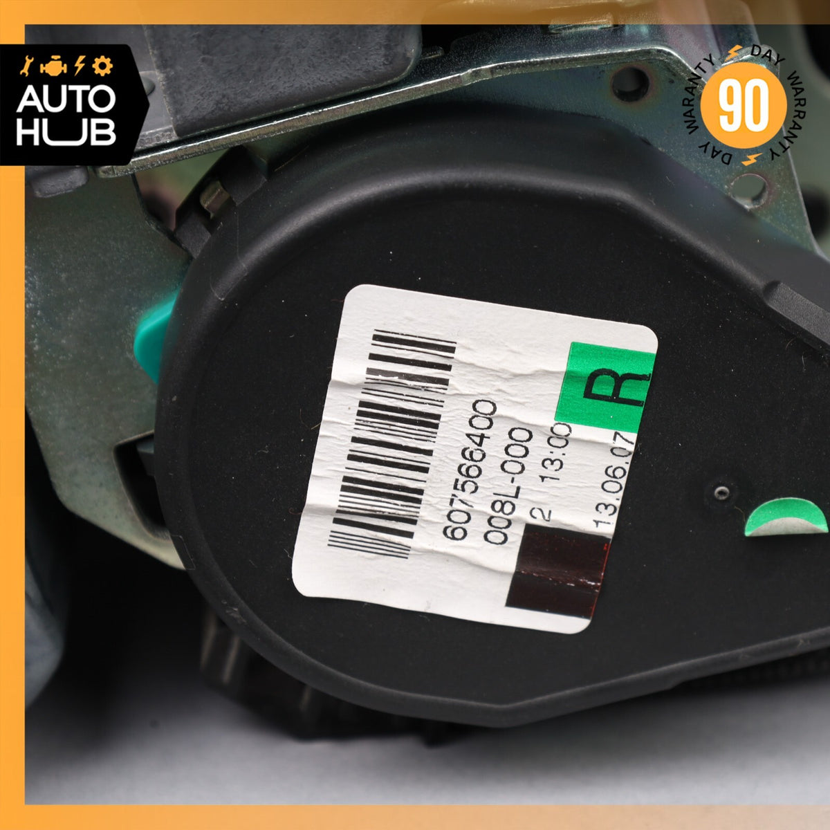 07-09 Mercedes W219 CLS550 E550 Front Right Passenger Side Seat Belt Black OEM - photo 8