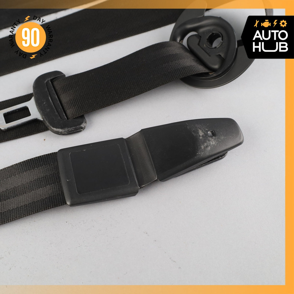 11-18 Porsche Cayenne 958 Front Left Driver Side Seat Belt Black OEM - photo 8