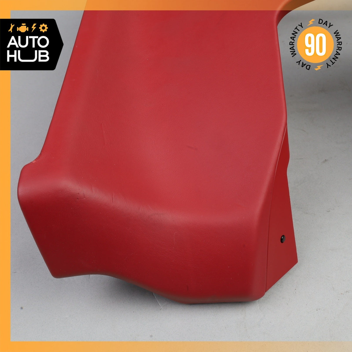 15-18 Porsche Macan 95B Dashboard Left Knee Cover Panel Trim Leather Red OEM - photo 6