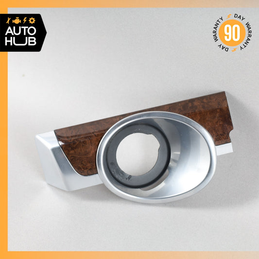 11-18 Porsche Cayenne 958 Dashboard Ignition Switch Cover Trim Wood OEM - photo 1