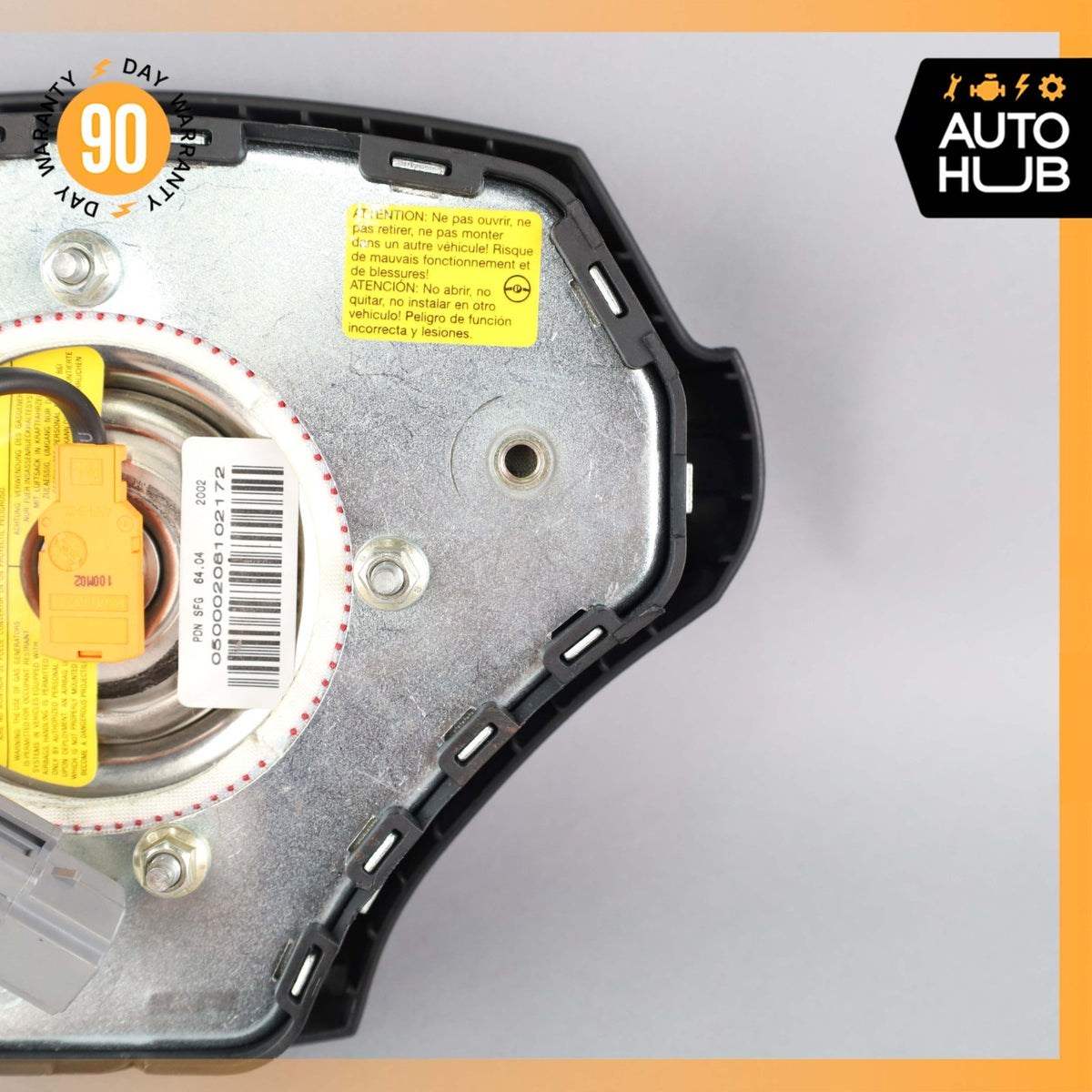 00-04 Aston Martin DB7 Vantage Driver Steering Wheel Airbag Black OEM 35k - photo 7