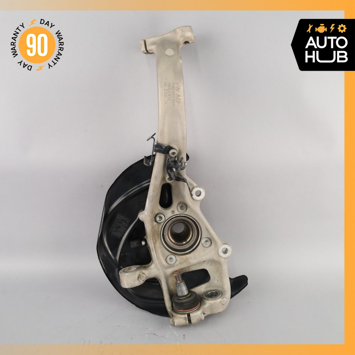 17-25 Audi 4M Q7 Q8 e-Tron Quattro Front Right Spindle Knuckle w/ Shield OEM - photo 8