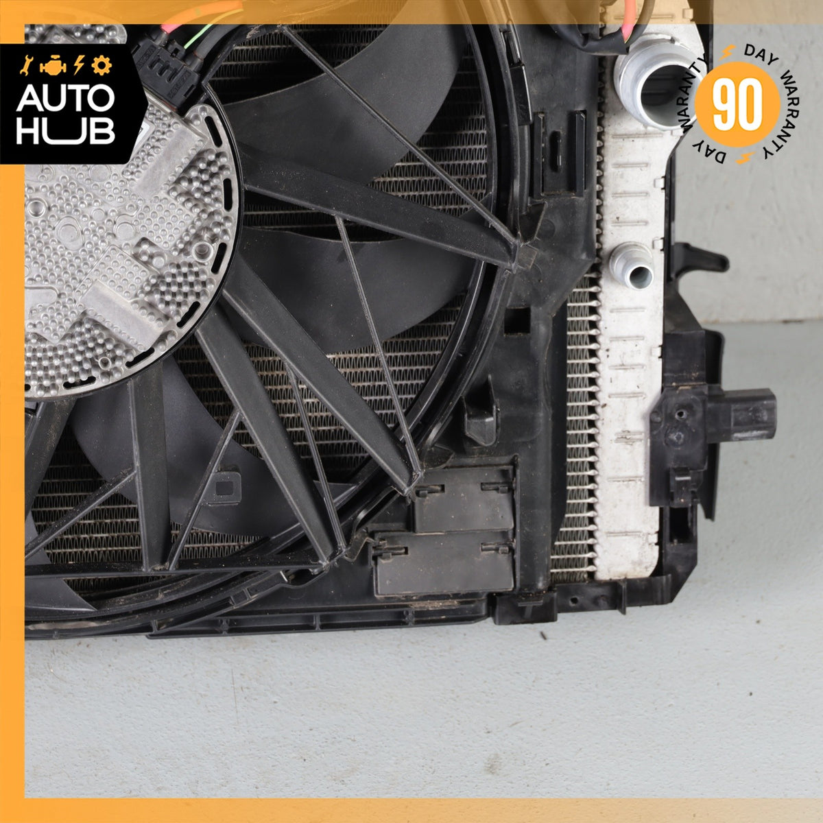 10-19 BMW F10 550i 650i Cooling Radiator A/C Condenser Oil Cooler w/ Fan OEM - photo 13
