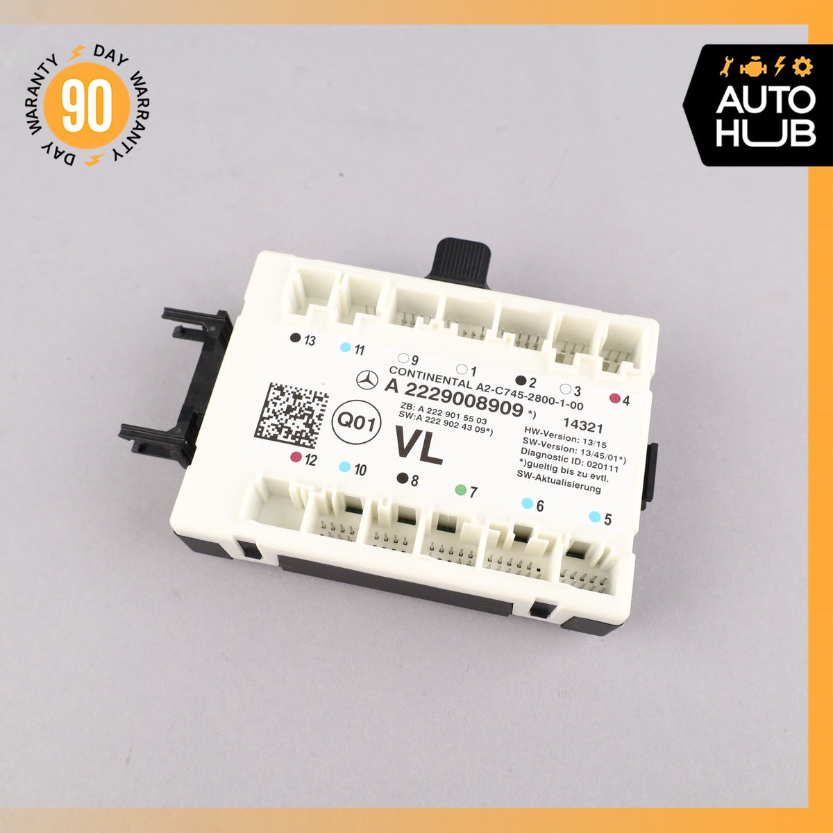 Mercedes W222 S550 S65 Front Left Driver Side Door Control Module 2229008909 OEM - photo 2