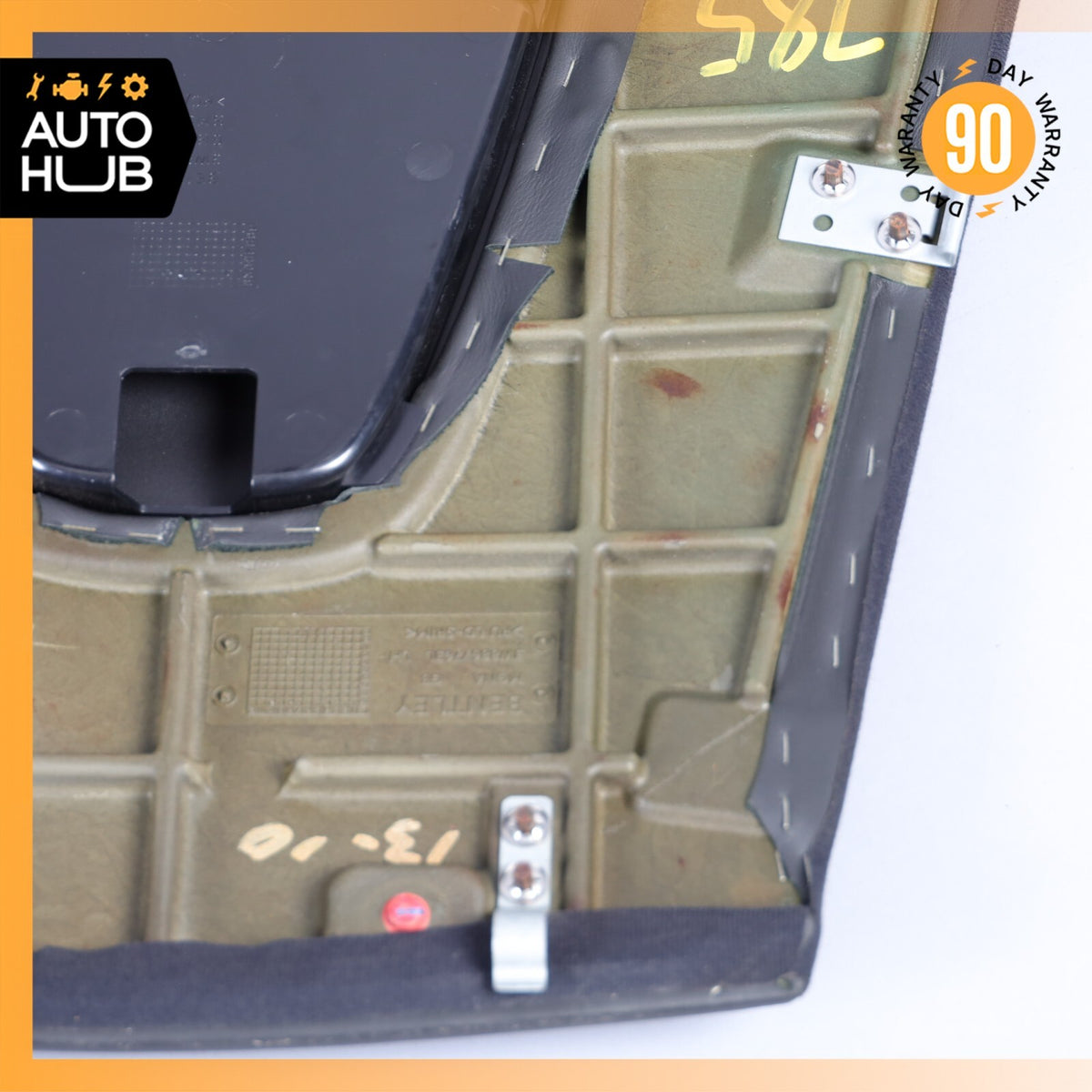 03-10 Bentley Continental GT Coupe Rear Left Interior Shelf Cover Trim OEM - photo 14