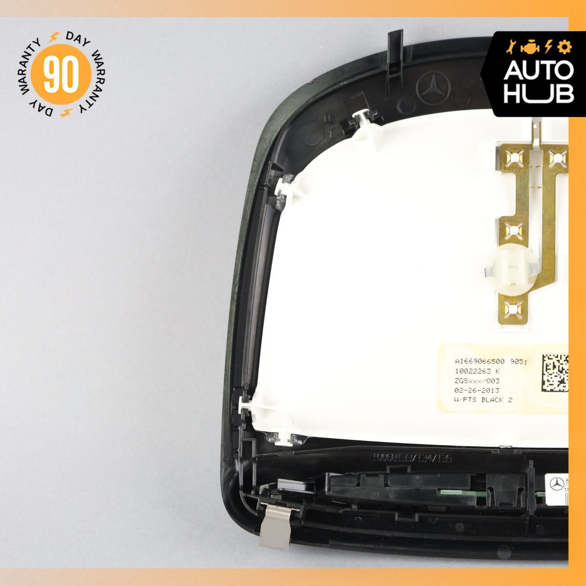 2013 Mercedes W166 ML63 Rear Overhead Dome Light Lamp Black OEM - photo 7