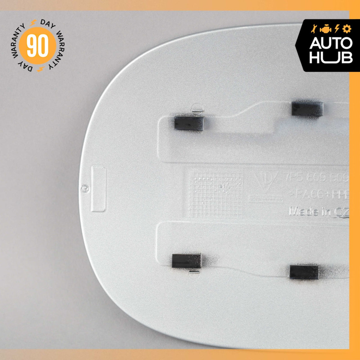 11-18 Porsche Cayenne 958 GTS Fuel Door Lid Gas Tank Cover Silver OEM - photo 5
